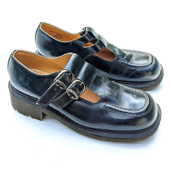 Dr. Martens Shoes - DOC MARTENS MIE Vintage Navy Mary Jane Loafers